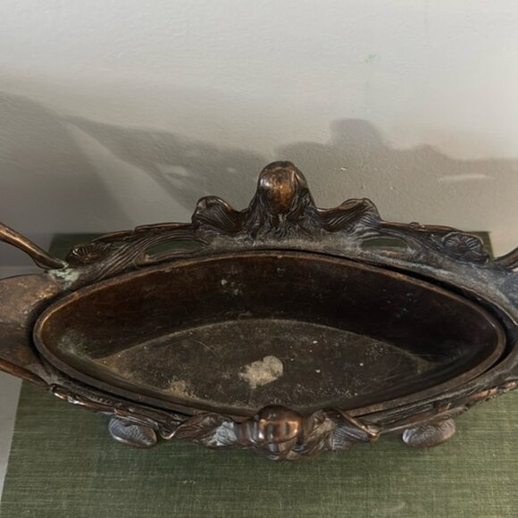 Antique High Quality French Bronze Jardiniere Art Deco Planter Centerpiece - Picture 4 of 12